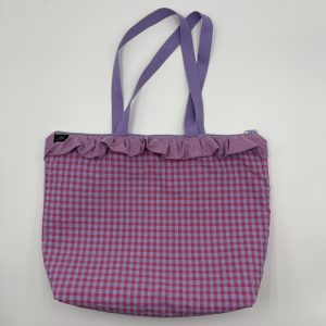 BOLSO VICHY MORADO Y ROSA