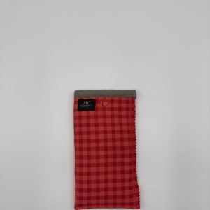 FUNDA DE GAFAS VICHY ROJA Y NARANJA