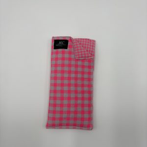 FUNDA DE GAFAS VICHY FUXIA Y BEIGE