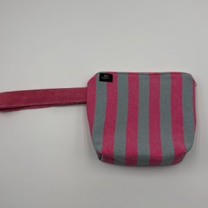 NECESER DE RAYAS ROSA Y GRIS